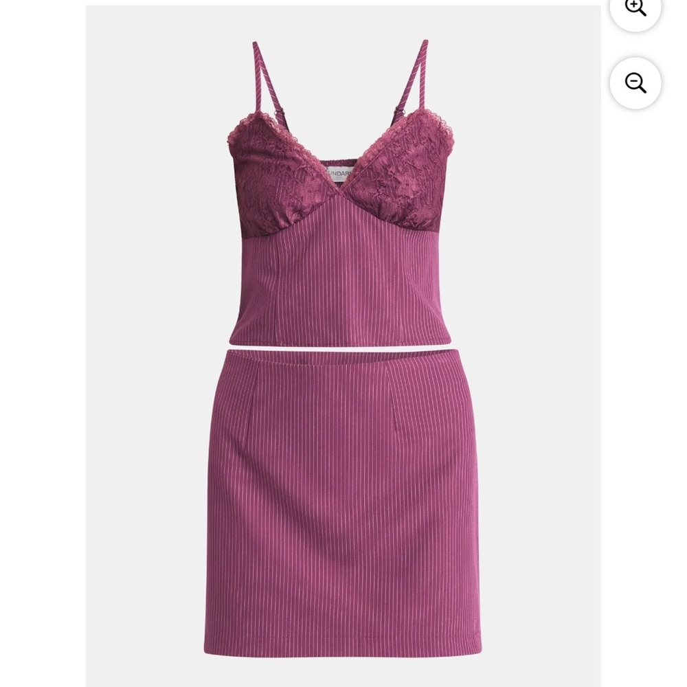 No Boundaries Lace Trim Chemise in Deep Pink